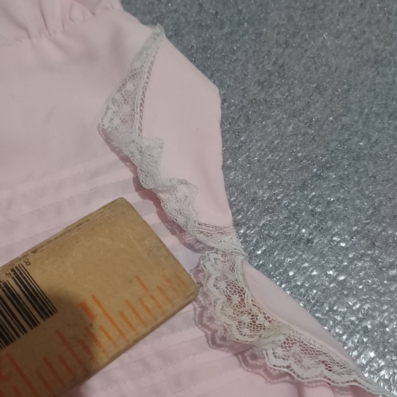 Vintage A Little Angel Pink Smock Dress 3 Months Short Puffy Sleeves vintage. Co - Picture 7 of 7